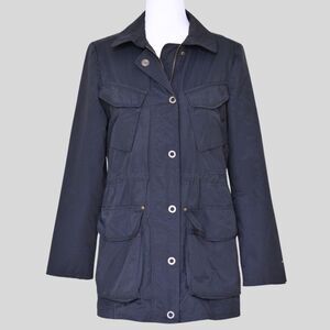 TOMMY HILFIGER Women's Navy Blue Rain Coat Size S